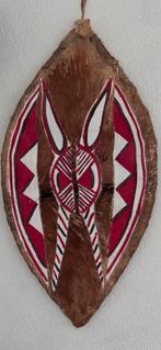 Origineel Masai schild leer en huid, Antiek en Kunst, Ophalen of Verzenden