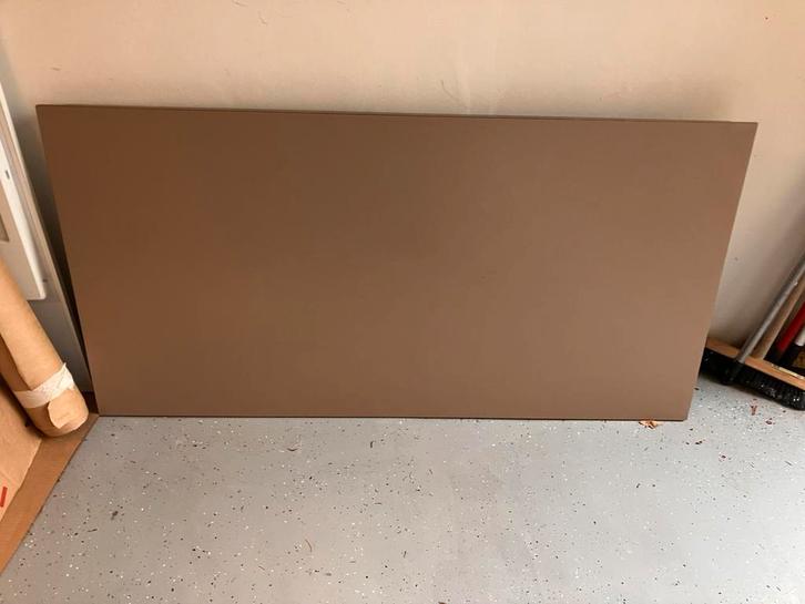 Retro Gispen bureau bruin, Huis en Inrichting, Bureaus, Gebruikt, Ophalen