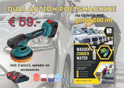 Poetsmachine met 2 accu's en oplader nieuw!, Auto diversen, Onderhoudsmiddelen, Ophalen of Verzenden