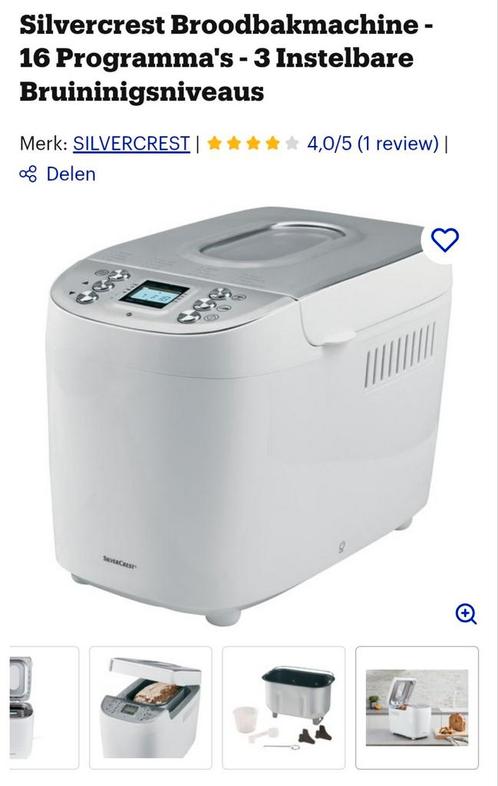 Silvercrest Broodbakmachine, Witgoed en Apparatuur, Broodbakmachines, Nieuw, Ophalen of Verzenden