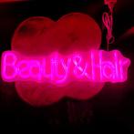 Neon LED verlichting 'Beauty&Hair' op plexiglas, Ophalen of Verzenden, Nieuw, Lichtbak of (neon) lamp