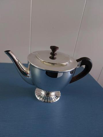 Verzilverd theepot Douwe Egberts Vintage  beschikbaar voor biedingen