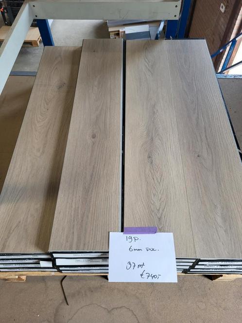 Restpartij pvc click 37 m2 met Ondervloer (klik pvc), Huis en Inrichting, Stoffering | Vloerbedekking, Nieuw, Laminaat, 75 m² of meer