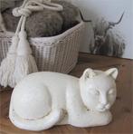 Brocante poes van keramiek, Ophalen of Verzenden