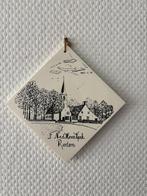 Vintage wandtegel Nederlands Hervormde Kerk Brink Roden, Ophalen of Verzenden