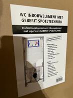 Wc inbouwelement met gebrit spoeltechniek, Doe-het-zelf en Verbouw, Sanitair, Ophalen, Nieuw, Toilet