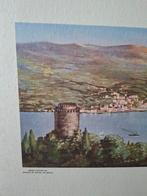 vintage schoolplaat Istanbul Konstantinopel en de Bosporus, Antiek en Kunst, Antiek | Schoolplaten, Ophalen of Verzenden, Stad- en Dorpsgezichten