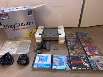 PlayStation 1 Compleet met Games! beschikbaar voor biedingen