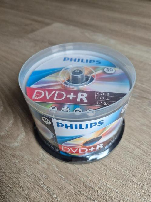 Philips DVD+R spindle 50 discs [sealed], Computers en Software, Beschrijfbare discs, Nieuw, Dvd, Op spindel, Ophalen of Verzenden