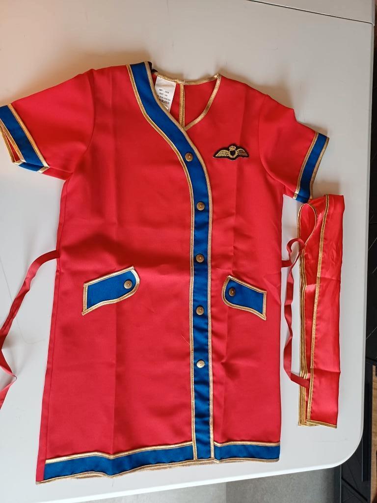 Carnavalspak stewardess maat 140, Ophalen of Verzenden, Gebruikt, 134 t/m 140, Meisje