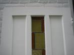 Antieke (kast-) deur, 72,5x200,5cm, glas+loodpaneel, jaren30, Ophalen, Gebruikt