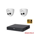 8MP Dahua WizSense beveiligingscamera set/4CH DVR+2x camera, Ophalen of Verzenden, Nieuw, Buitencamera