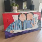 Dikke dames schilderij., Antiek en Kunst, Kunst | Schilderijen | Modern, Ophalen of Verzenden