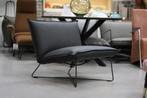 Luxe fauteuil EARL Jess Design metaal leer Bonanza Black, 75 tot 100 cm, Metaal, 75 tot 100 cm, Zo goed als nieuw