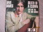 Dave Davies   -   Death of a clown '67, 7 inch, Single, Ophalen of Verzenden, Zo goed als nieuw