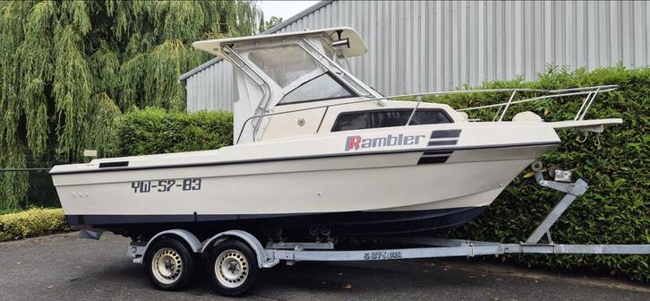 Renken Seamaster - Fijne boot!(trailer optioneel), Watersport en Boten, Motorboten en Motorjachten, Gebruikt, Polyester, 6 tot 9 meter