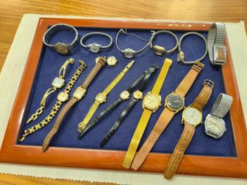 Partij vintage opwind horloges  beschikbaar voor biedingen