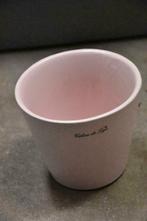 bloemen planten pot vaas Celine de Lys Roze 15cm keramiek, Rond, Ophalen of Verzenden, Zo goed als nieuw, Balkon