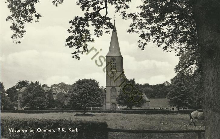 Vilsteren bij Ommen - RK Kerk [KRST009-0145, Verzamelen, Ansichtkaarten | Nederland, Gelopen, Overijssel, 1960 tot 1980, Verzenden