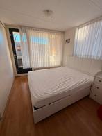 Boxspring met opbergruimte, Huis en Inrichting, Slaapkamer | Boxsprings, Ophalen, Gebruikt, Wit, Tweepersoons