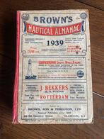 BROWN’S NAUTICAL ALMANAC 1939, Ophalen of Verzenden, Gebruikt, Motorboot of Zeilboot, Boek of Tijdschrift
