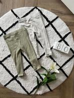 Goed 2x Zeeman legging broek baby newborn 80 wit groen, Zeeman, Gebruikt, Broekje, Jongetje of Meisje