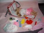 baby chou chou pop+verzorgingstas met acc, Ophalen of Verzenden, Zo goed als nieuw, Babypop