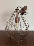 Industriële hanglamp koperkleur –  draadmodel, Ophalen, Zo goed als nieuw, Minder dan 50 cm
