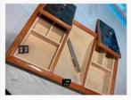 Korting Houten sigaretten doos, kist, mooi bewerkt, Huis en Inrichting, Woonaccessoires | Kisten, Minder dan 50 cm, 50 tot 100 cm