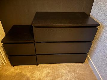 Zwarte malm ikea kast - afbeelding 1