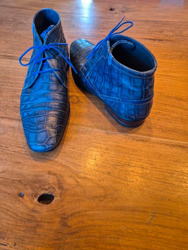 Floris van Bommel schoenen, maat 9 - Zeer Netjes!, Kleding | Heren, Schoenen, Zo goed als nieuw, Blauw, Ophalen of Verzenden