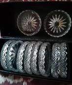 Kristallen Onderzetters - Set van 10, Antiek en Kunst, Antiek | Glas en Kristal, Ophalen of Verzenden