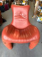 Leolux Balou fauteuil, Huis en Inrichting, Fauteuils, Ophalen, Gebruikt, 75 tot 100 cm, Leer