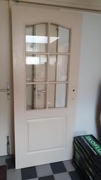 Opdekdeur met glas - Prima staat!, 80 tot 100 cm, Binnendeur, Ophalen of Verzenden, Zo goed als nieuw