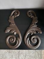 Antieke Gietijzeren Sier Ornamenten - 38cm, Ophalen of Verzenden, Gebruikt