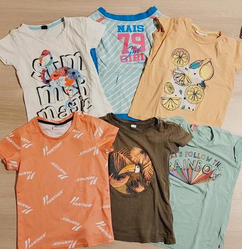 Set van 6 leuke shirts - maat 134 / 140, Kinderen en Baby's, Kinderkleding | Maat 134, Gebruikt, Meisje, Shirt of Longsleeve, Ophalen of Verzenden
