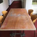 Industriële Eettafel/Werktafel op Wielen - Demonteerbaar, Antiek en Kunst, Ophalen