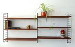 Vintage Nisse Strinning wandrek String teak hout Fifties, Huis en Inrichting, Gebruikt, Ophalen