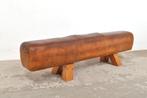 Vintage turnpaard lederen paard zitbank bank decoratief, Ophalen of Verzenden, Gebruikt