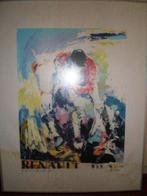 Schilderij met Ruiter van Renault in lijst van 86 bij 65, Gebruikt, Ophalen of Verzenden, Schilderij, 75 cm of meer