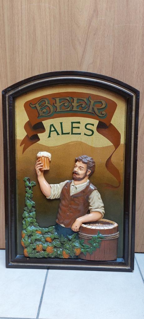 authentiek houten pubbord Beer Ales, Antiek en Kunst, Curiosa en Brocante, Ophalen of Verzenden