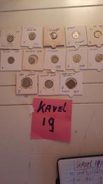 WILHELMINA 10 CENT ZILVER KAVEL NR 19, Postzegels en Munten, Munten | Nederland, Zilver, 10 cent, Koningin Wilhelmina, Verzenden