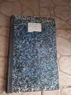 Oud Frans kasboek handgeschreven met originele bonnen 74-75, Ophalen of Verzenden