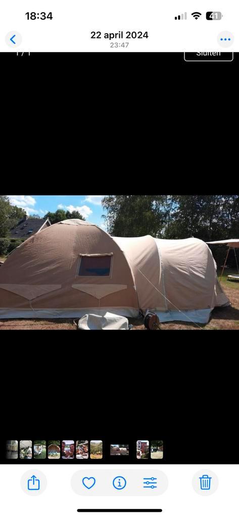 Karsten tent 350 bij 350, Caravans en Kamperen, Tenten, Gebruikt, Ophalen of Verzenden