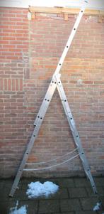 Ladder Excelsior~Aluminium~Uitschuifbaar 2-4,25 cm, Doe-het-zelf en Verbouw, Ophalen, Zo goed als nieuw, Ladder, Opvouwbaar of Inschuifbaar