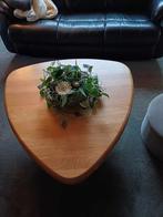 Massief blank eiken salontafel, Ophalen, Gebruikt, 50 tot 100 cm, Eikenhout