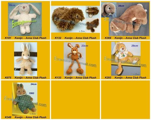 Konijn Konijntje Anna Club Plush, Kinderen en Baby's, Speelgoed | Knuffels en Pluche, Zo goed als nieuw, Konijn, Ophalen