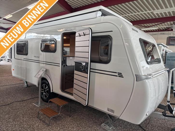 Eriba Feeling 442 Nieuw model Airco/ luifel, Caravans en Kamperen, Caravans, Bedrijf, tot en met 3, 1000 - 1250 kg, Standaardzit