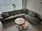 Hoekbank van stof microleder - 2022 nieuw gekocht, Huis en Inrichting, Ophalen, 250 tot 300 cm, Gebruikt, Hoekbank