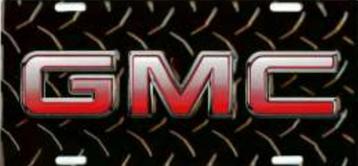 Metal Plate "GMC Diamond" Relief License Plate Tac Signs beschikbaar voor biedingen